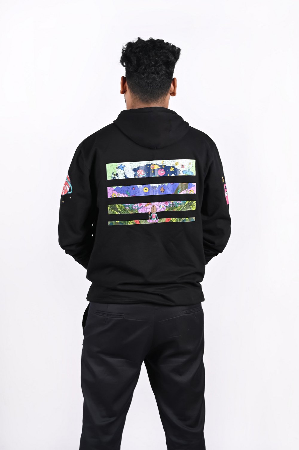 FREEDOM Artistic Hoodie (Black) - Image 2